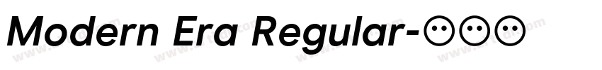 Modern Era Regular字体转换